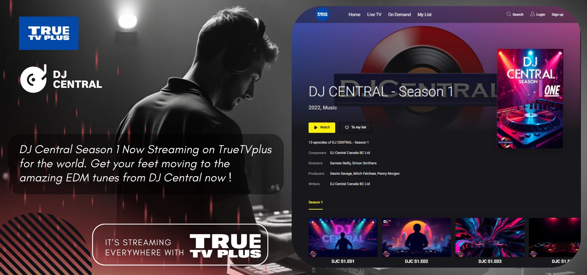 DJ Central Season 1 Now Streaming on TrueTVplus 
